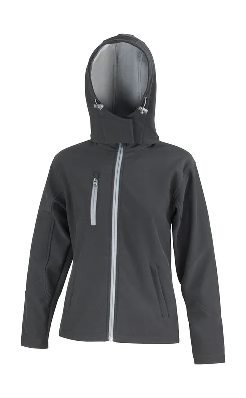 Softshell con cappuccio Tx donna