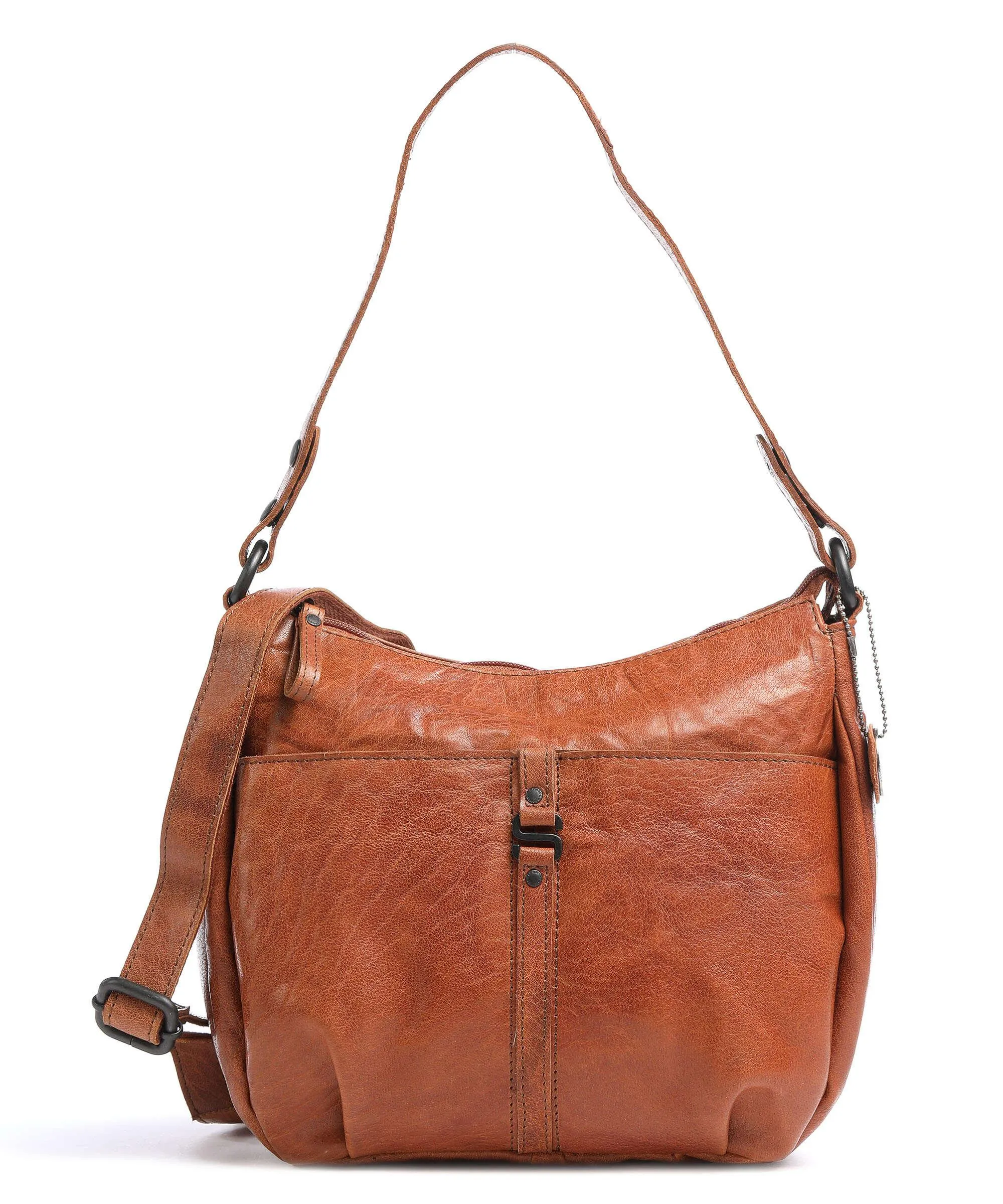  Spikes & Sparrow Bronco Borsa hobo pelle di bufalo cognac  