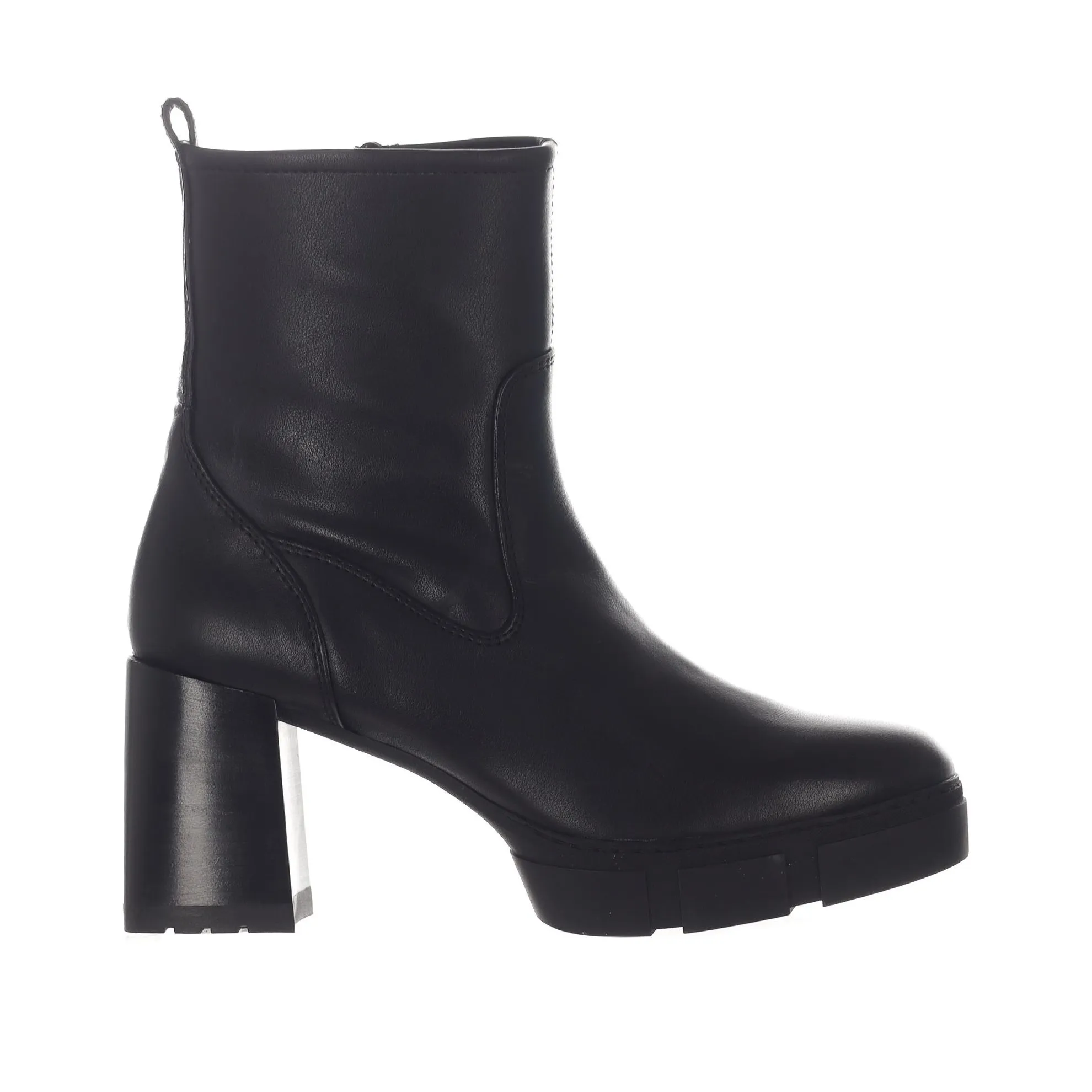 Stivaletto platform in pelle
