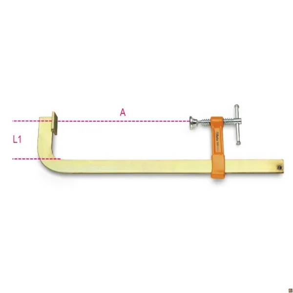 STRETTOI A VITE PER FALEGNAMI 200X80 Misure - 300 BETA UTENSILI 015910030