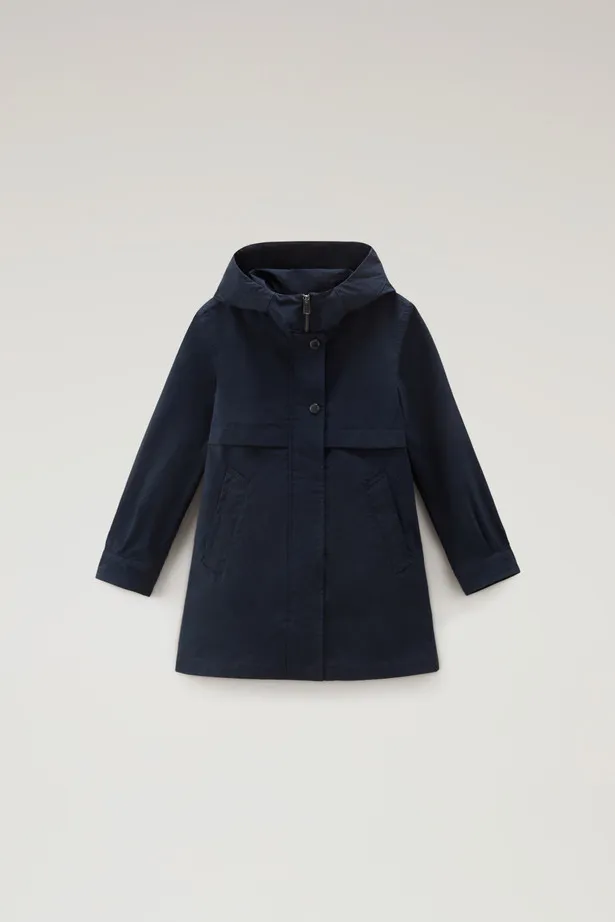 Summer Parka da bambina in Urban Touch                                                                                Melton Blu