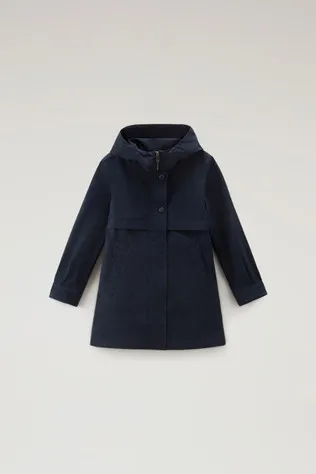 Summer Parka da bambina in Urban Touch                                                                                Melton Blu