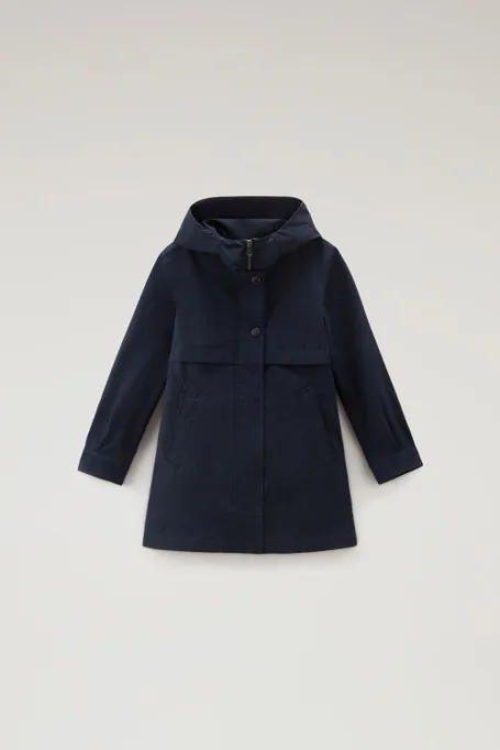 Summer Parka da bambina in Urban Touch                                                                                Melton Blu