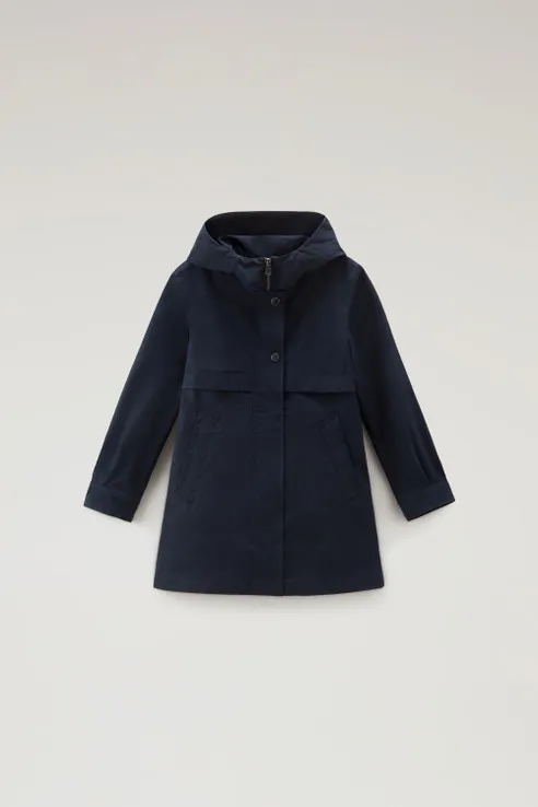 Summer Parka da bambina in Urban Touch                                                                                Melton Blu