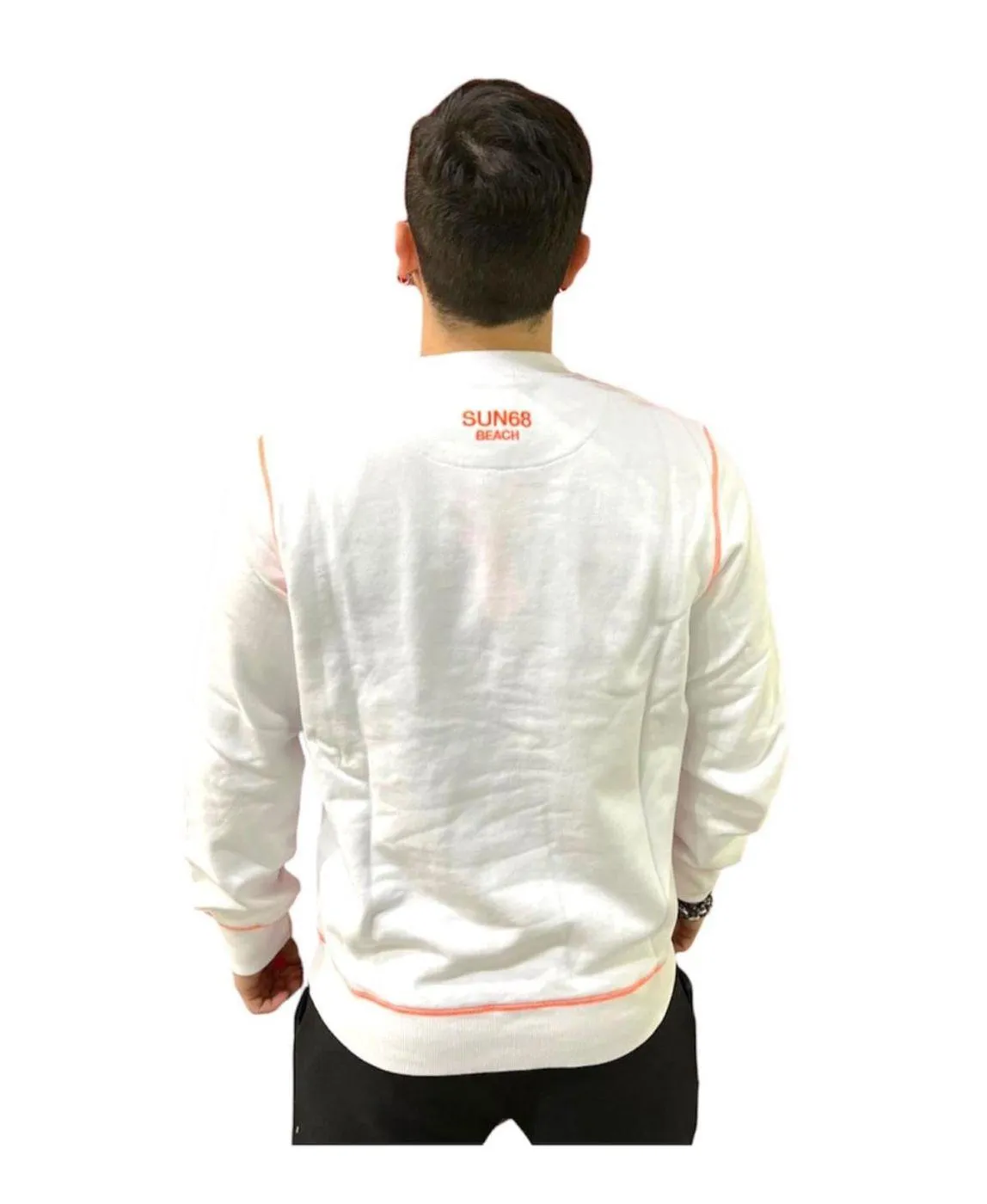 Sun 68  ---------    ------------  maglia round logo on chest cotton fl non definito
