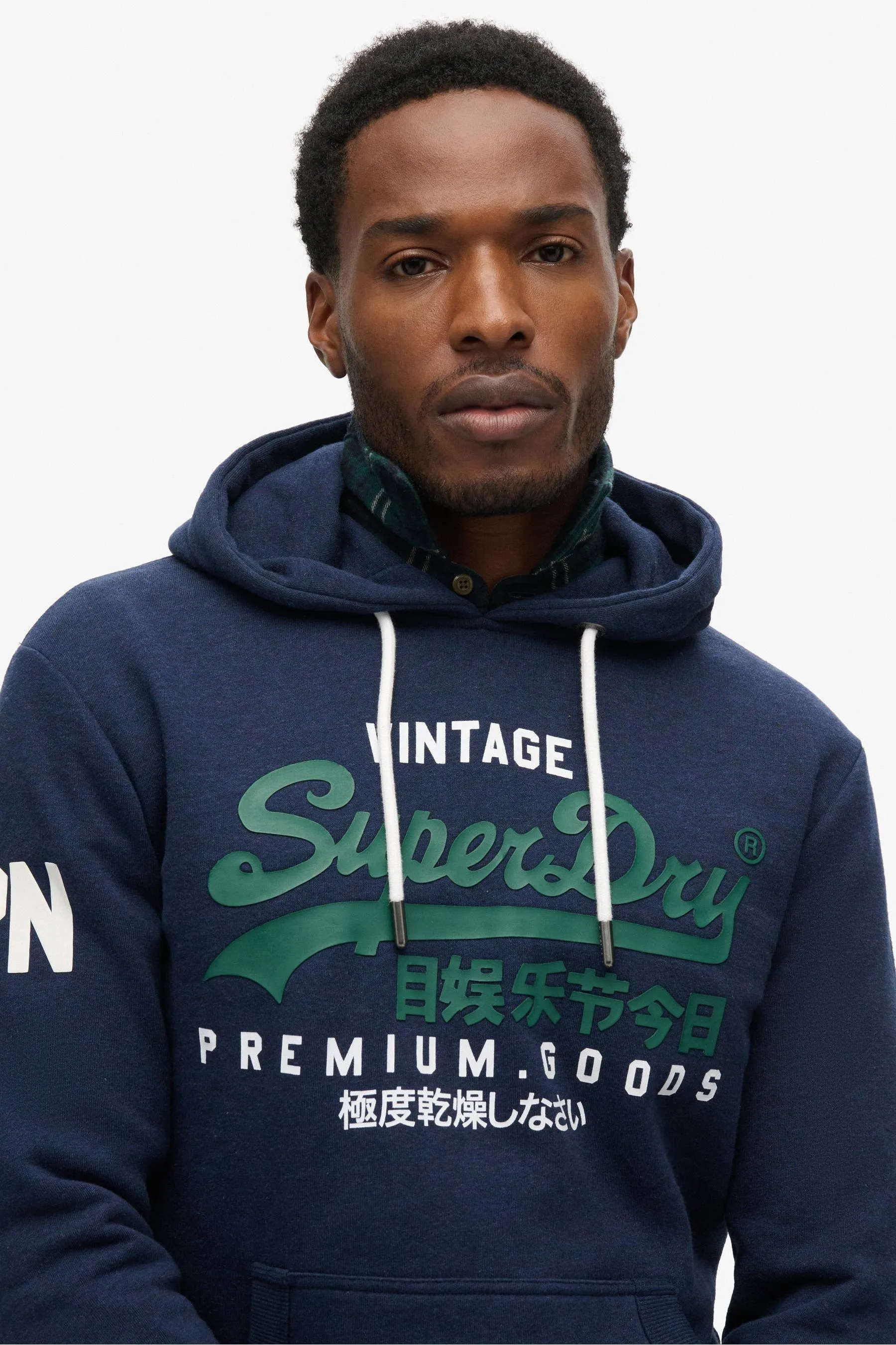 Superdry con cappuccio con logo vintage