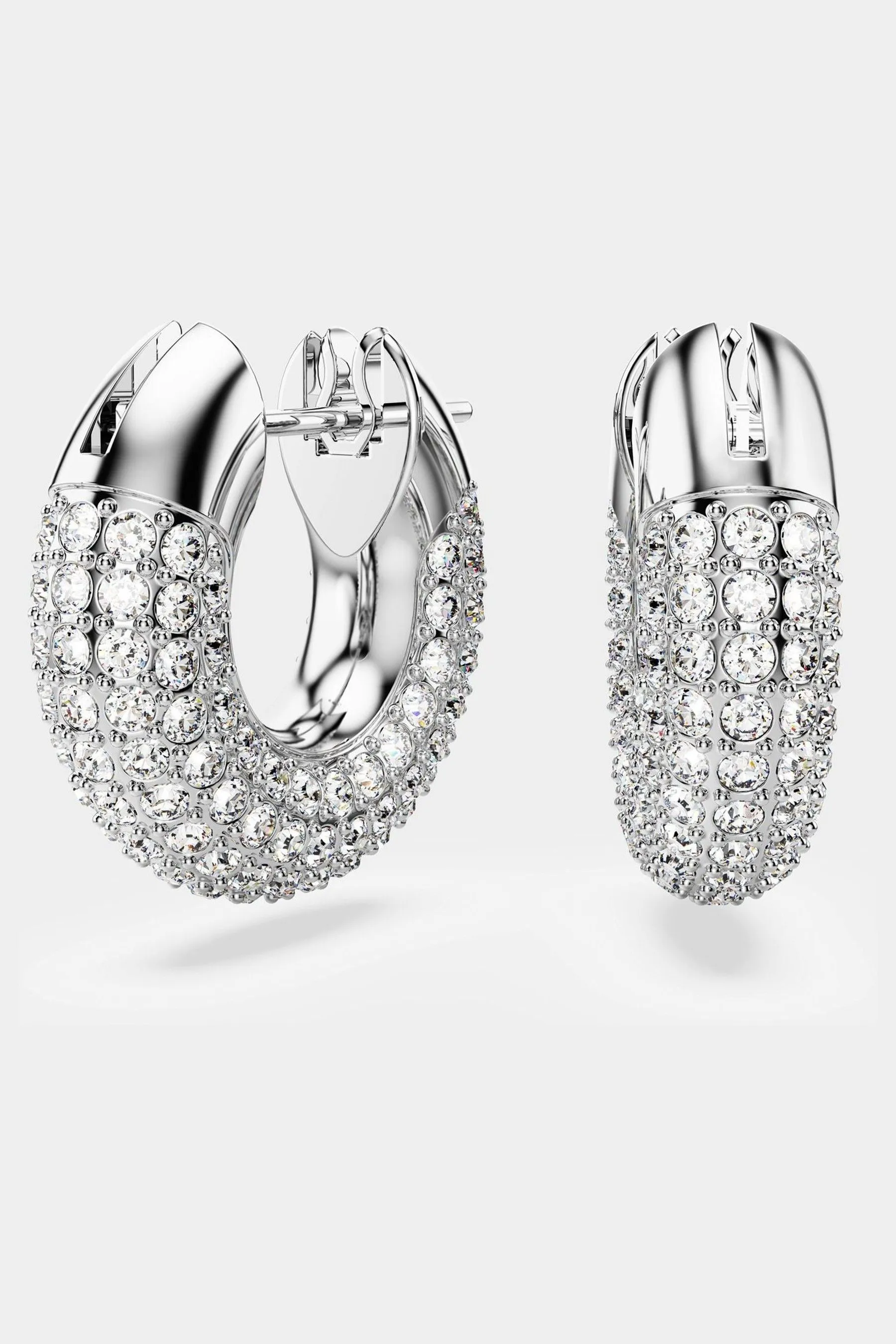 Swarovski - Orecchini a cerchio placcati