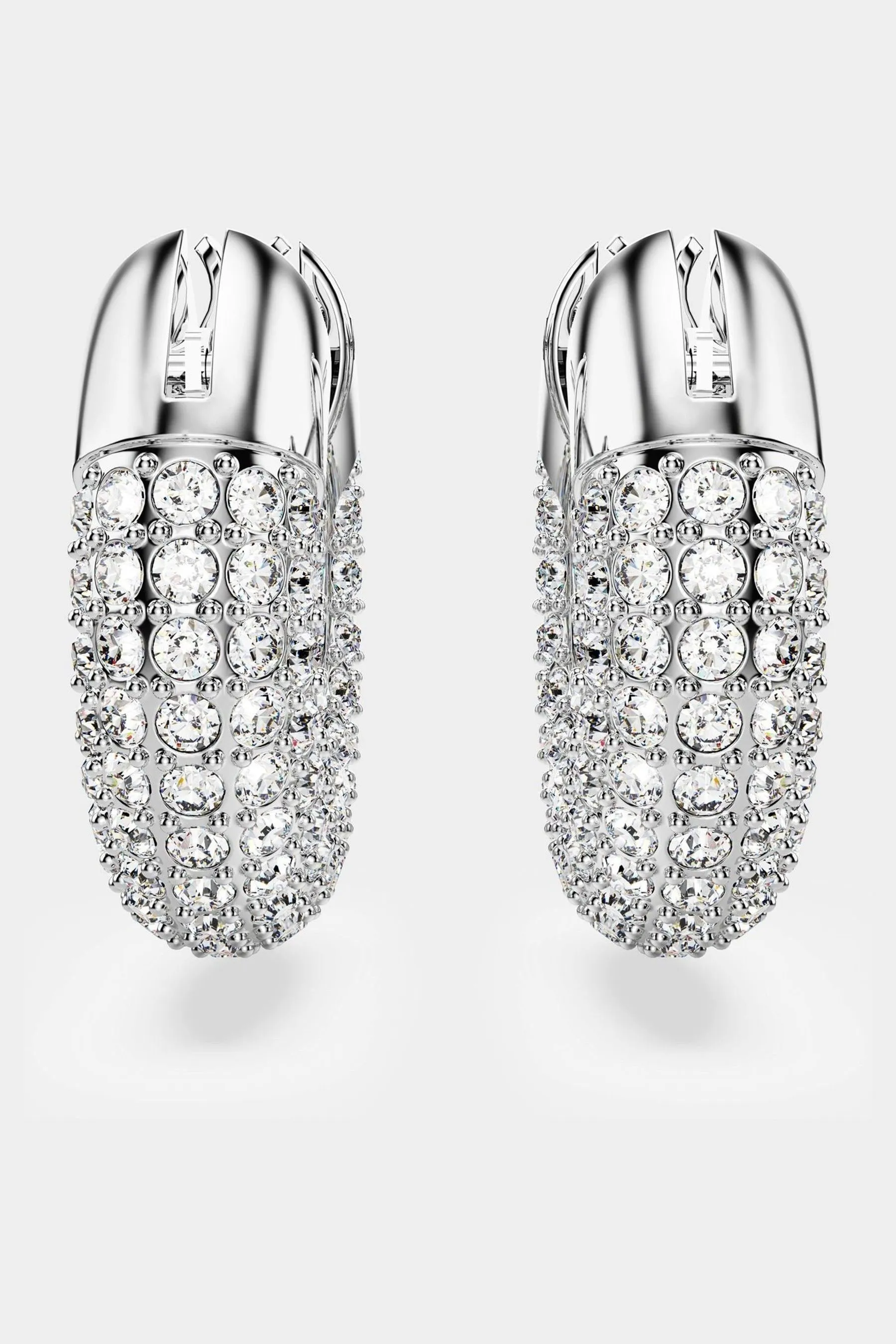 Swarovski - Orecchini a cerchio placcati