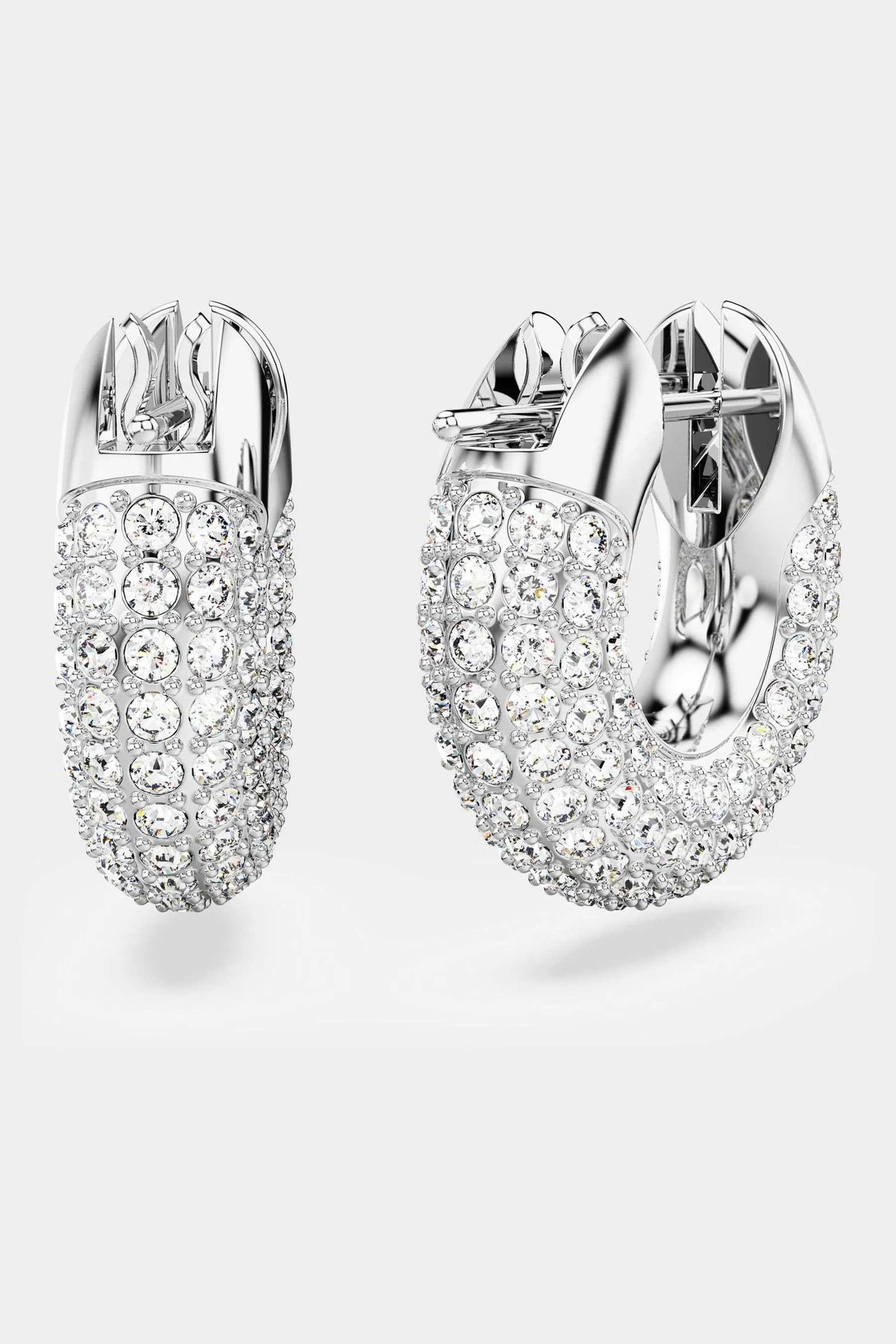 Swarovski - Orecchini a cerchio placcati