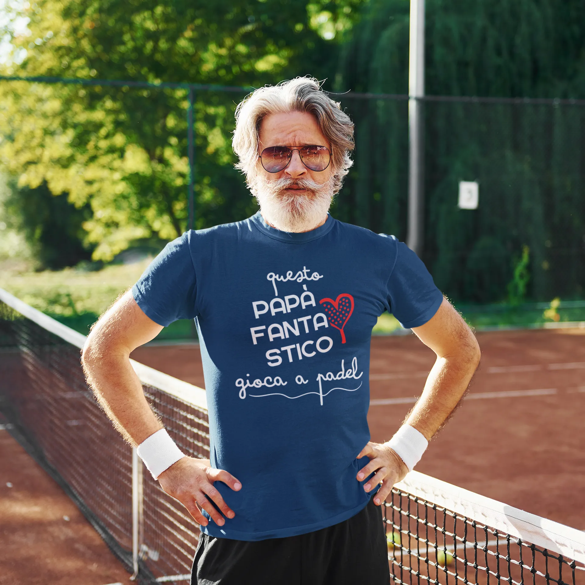T-Shirt Cotone PAPA' FANTASTICO Padel