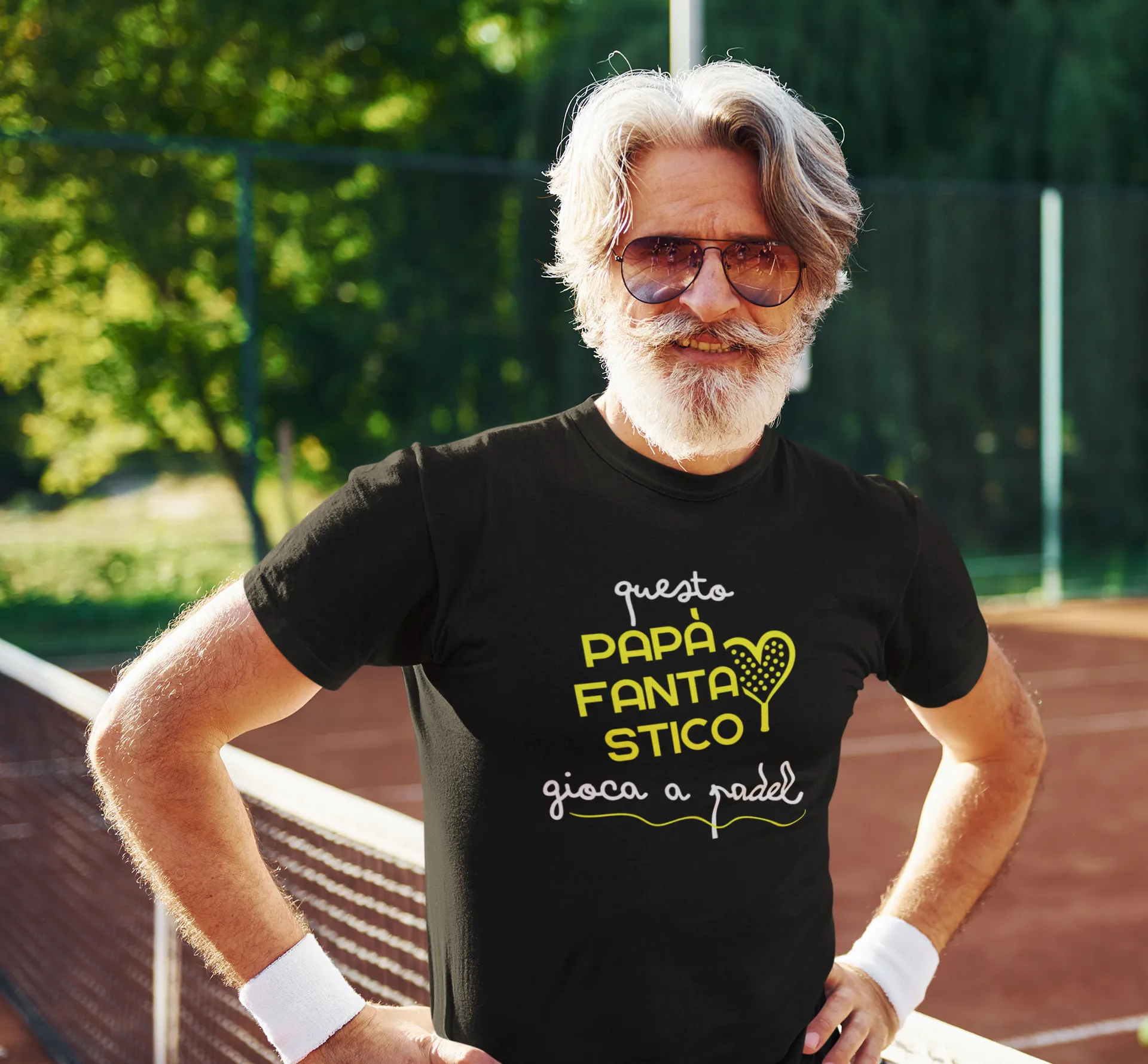 T-Shirt Cotone PAPA' FANTASTICO Padel