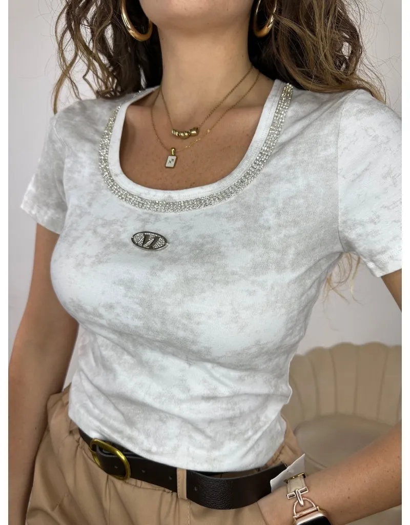 T-SHIRT CROP SALIMA BIANCA