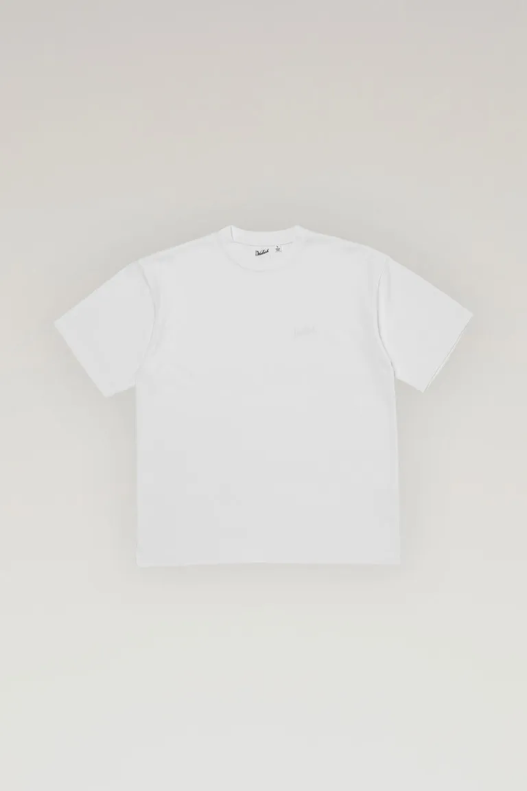 T-shirt in COOLMAX con logo ricamato                                                                                White