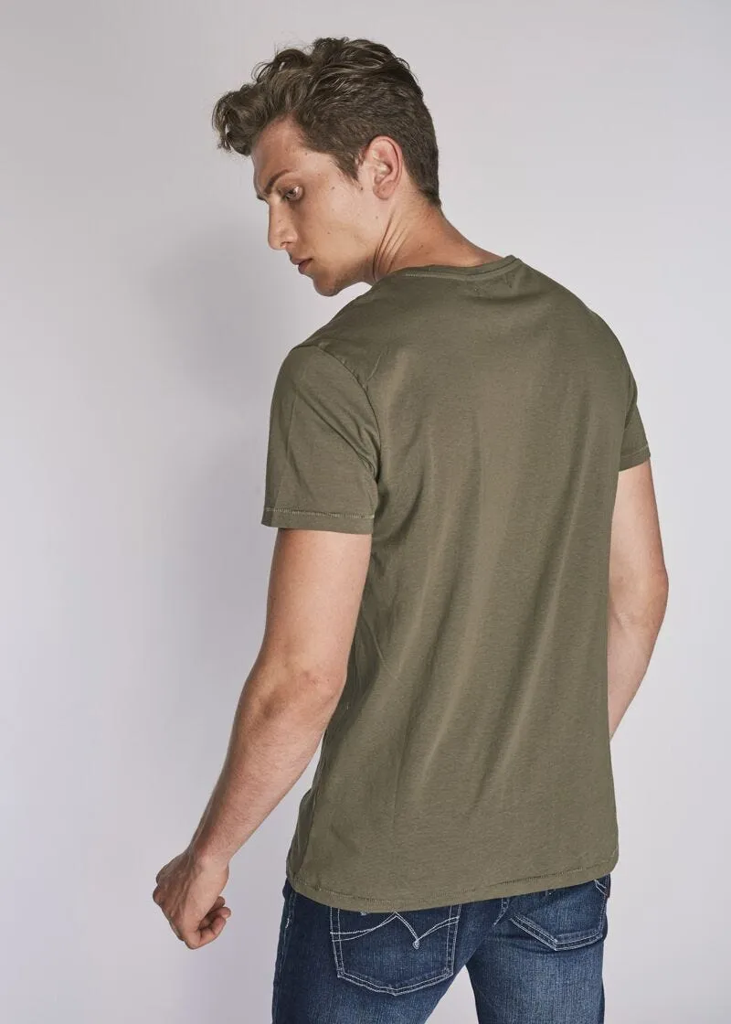 T-shirt in cotone stampa bandiera