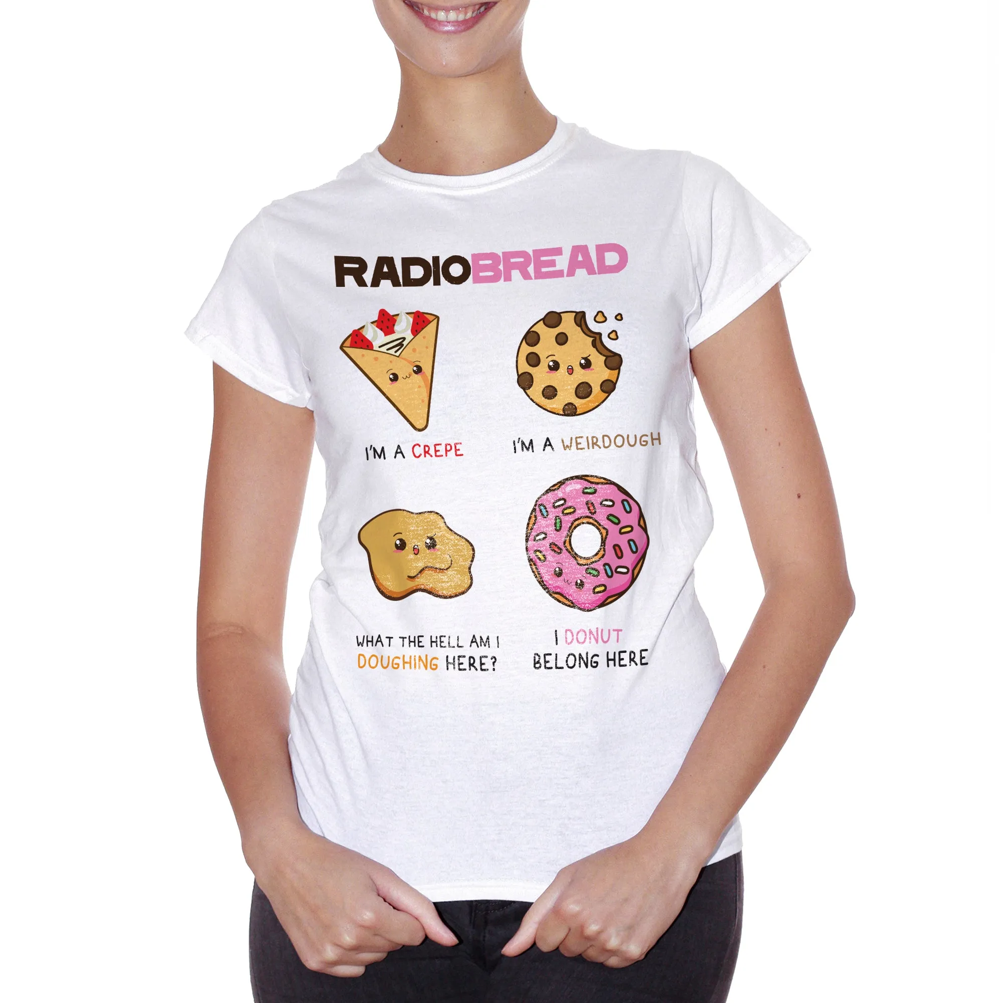 T-Shirt Radio Bread - maglietta divertente ispirata ai RadioHead - Music Choose ur color