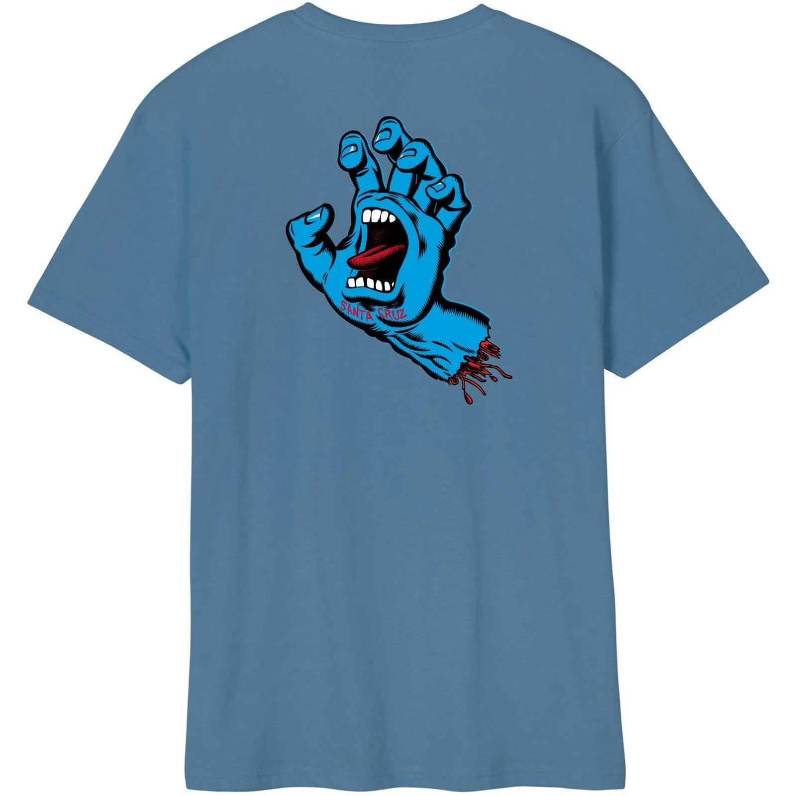 T-shirt Uomo Santa Cruz - Screaming Hand Chest T-Shirt - Blu