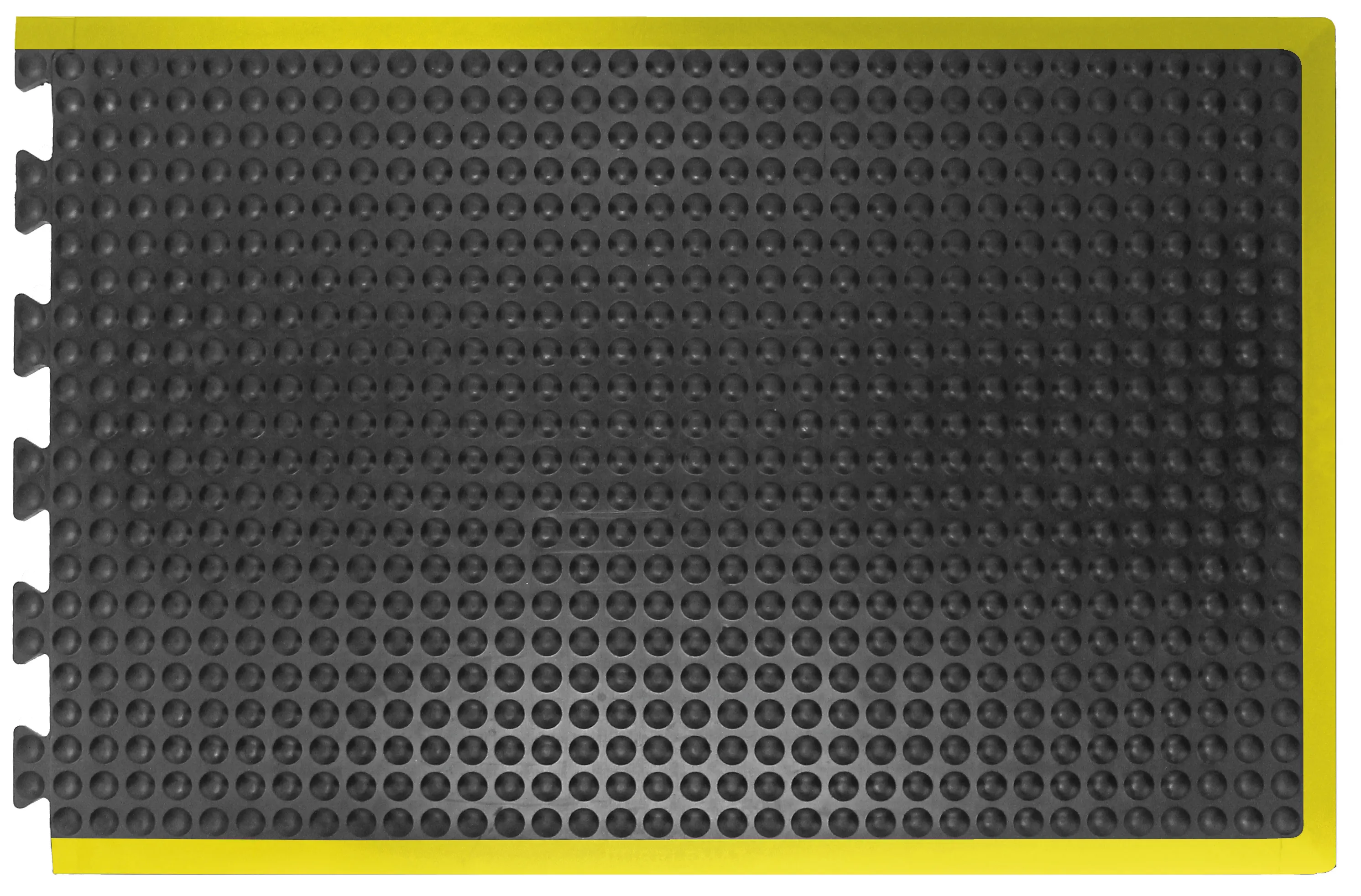Tappeto antifatica Coba Europe in Gomma naturale, 0.9m x 0.6m x 14mm, col. Nero/Giallo, Antiscivolo