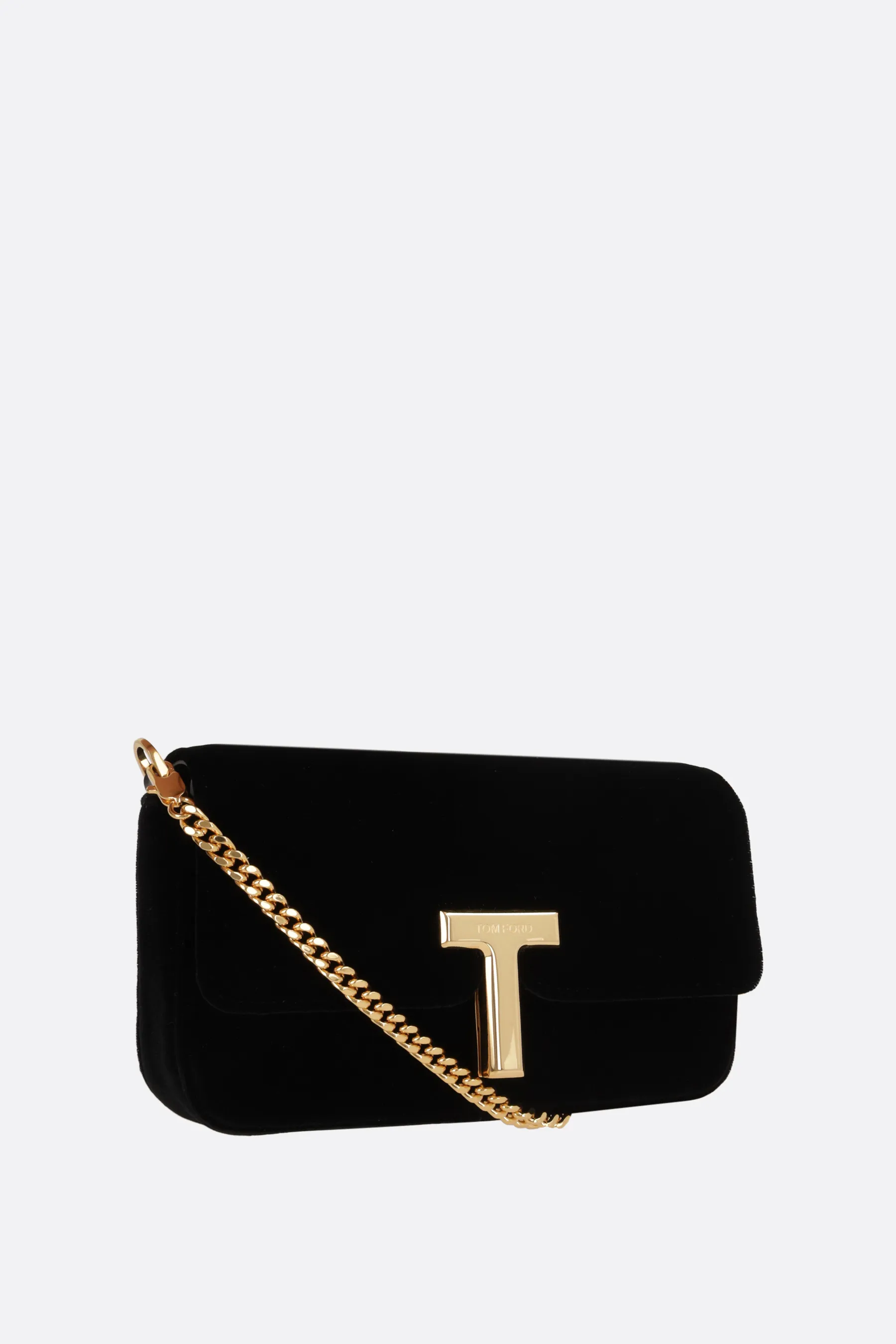  TOM FORD borsa a spalla Wallis mini in velluto 