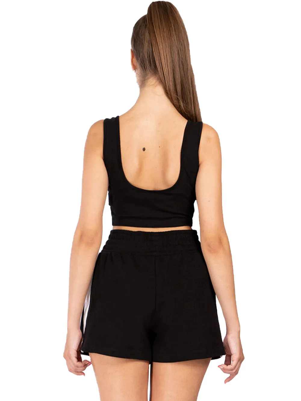Top PUMA Donna Ushuaia Crop Top,PUMA Black Nero