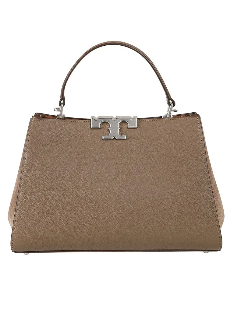 TORY BURCHEleanor Pebbled Satchel Wild Mushroom