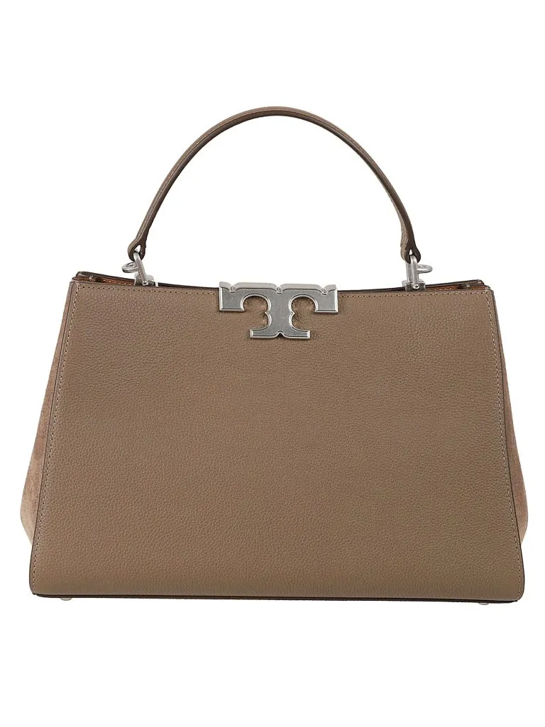 TORY BURCHEleanor Pebbled Satchel Wild Mushroom