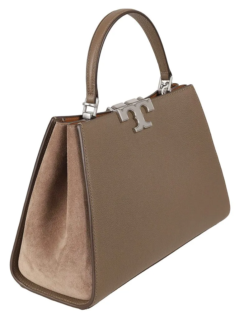 TORY BURCHEleanor Pebbled Satchel Wild Mushroom