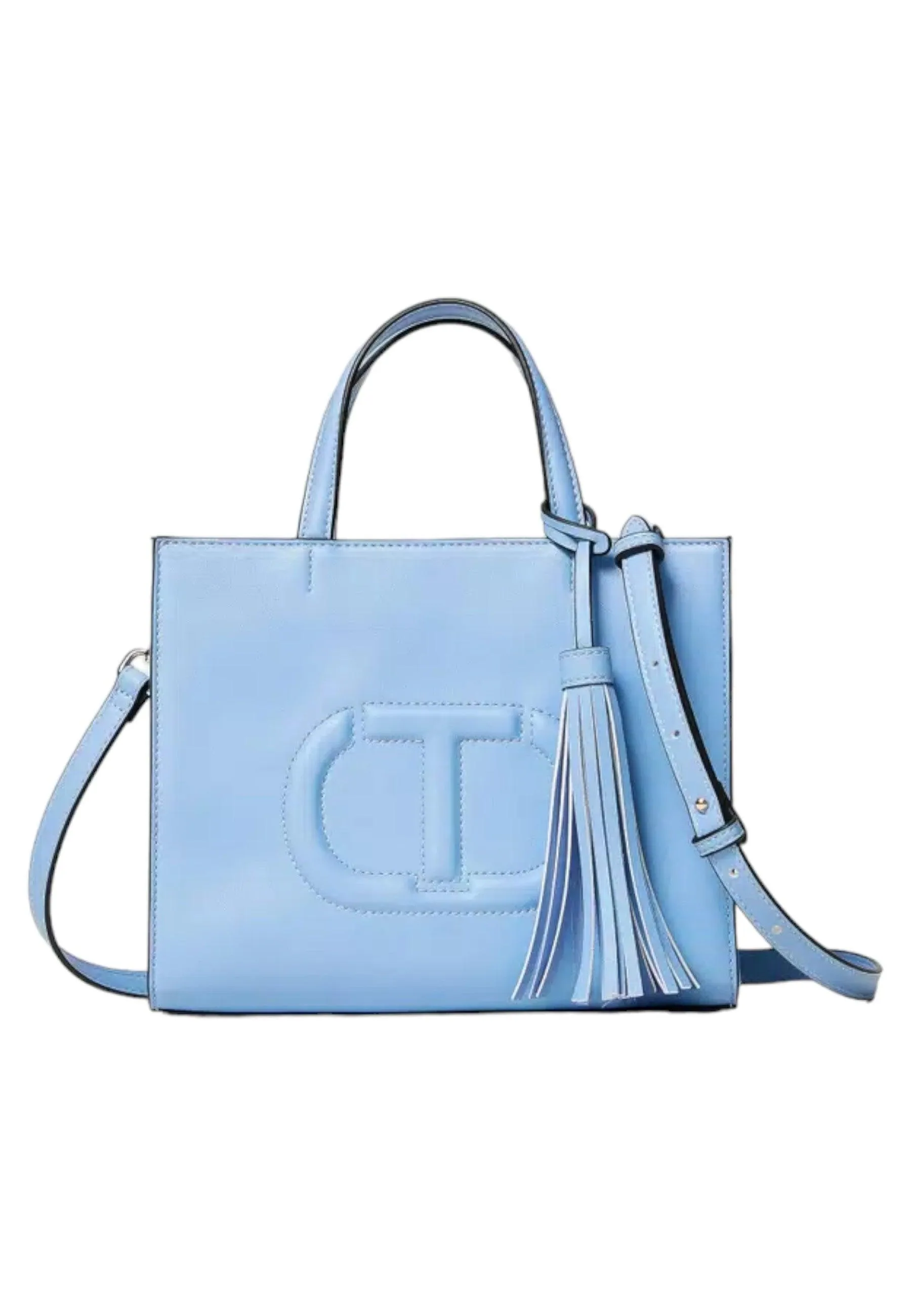 TWINSET Borsa Tote Donna Blu Chalcedonie Azzurro 241TD8022