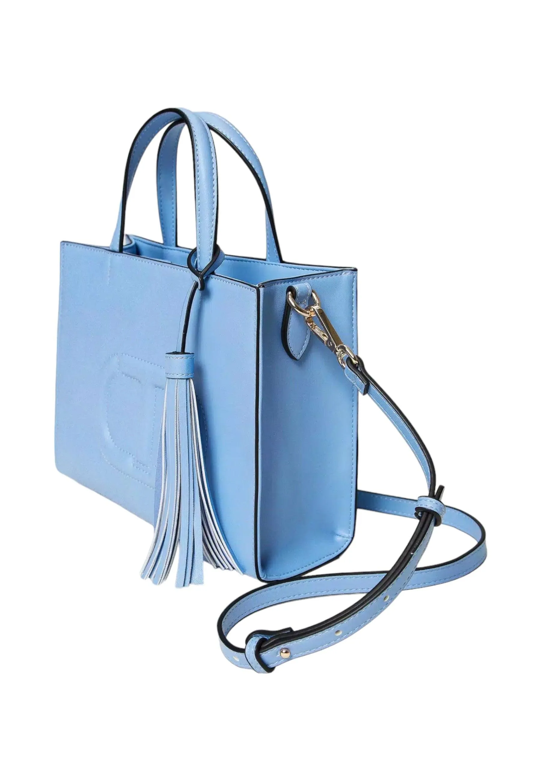 TWINSET Borsa Tote Donna Blu Chalcedonie Azzurro 241TD8022
