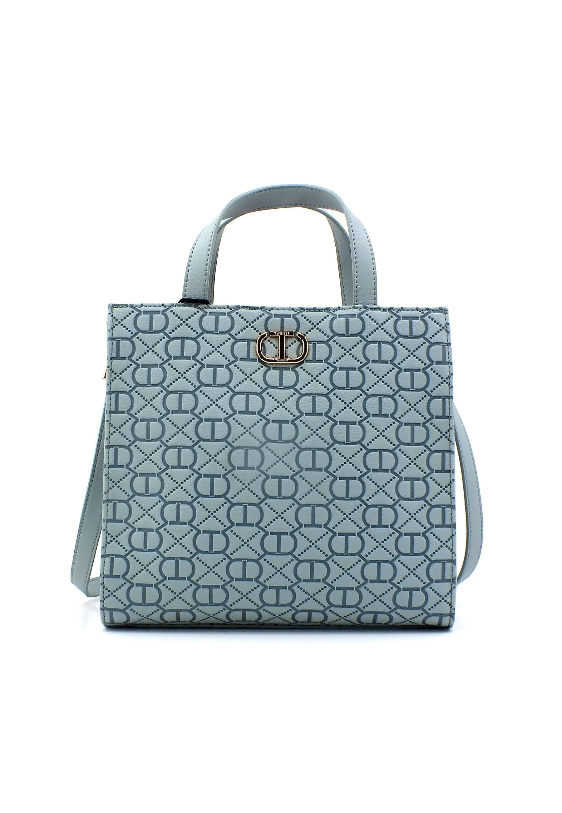 TWINSET Borsa Tote Mid Azzurro Agave 231TB711B