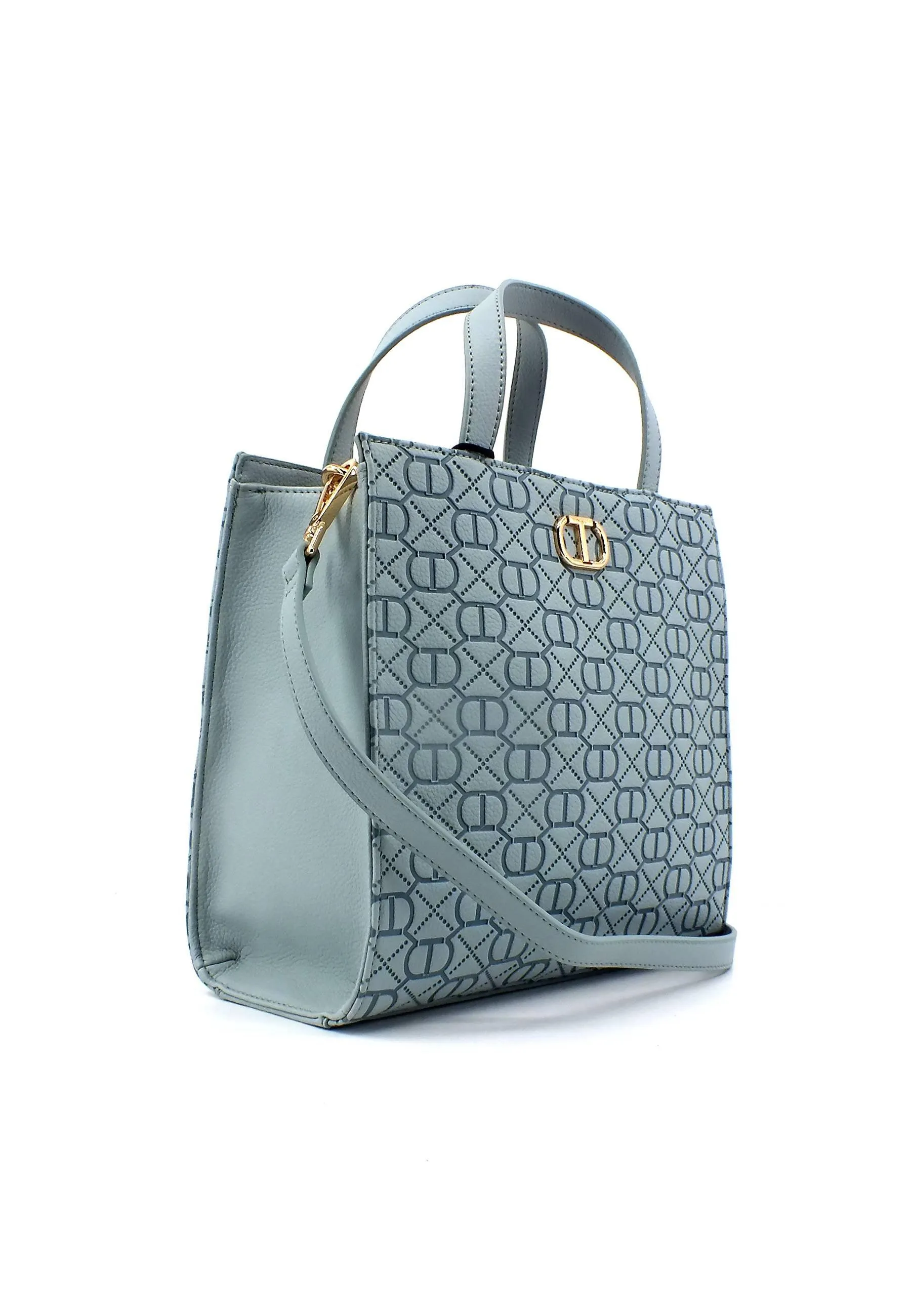 TWINSET Borsa Tote Mid Azzurro Agave 231TB711B