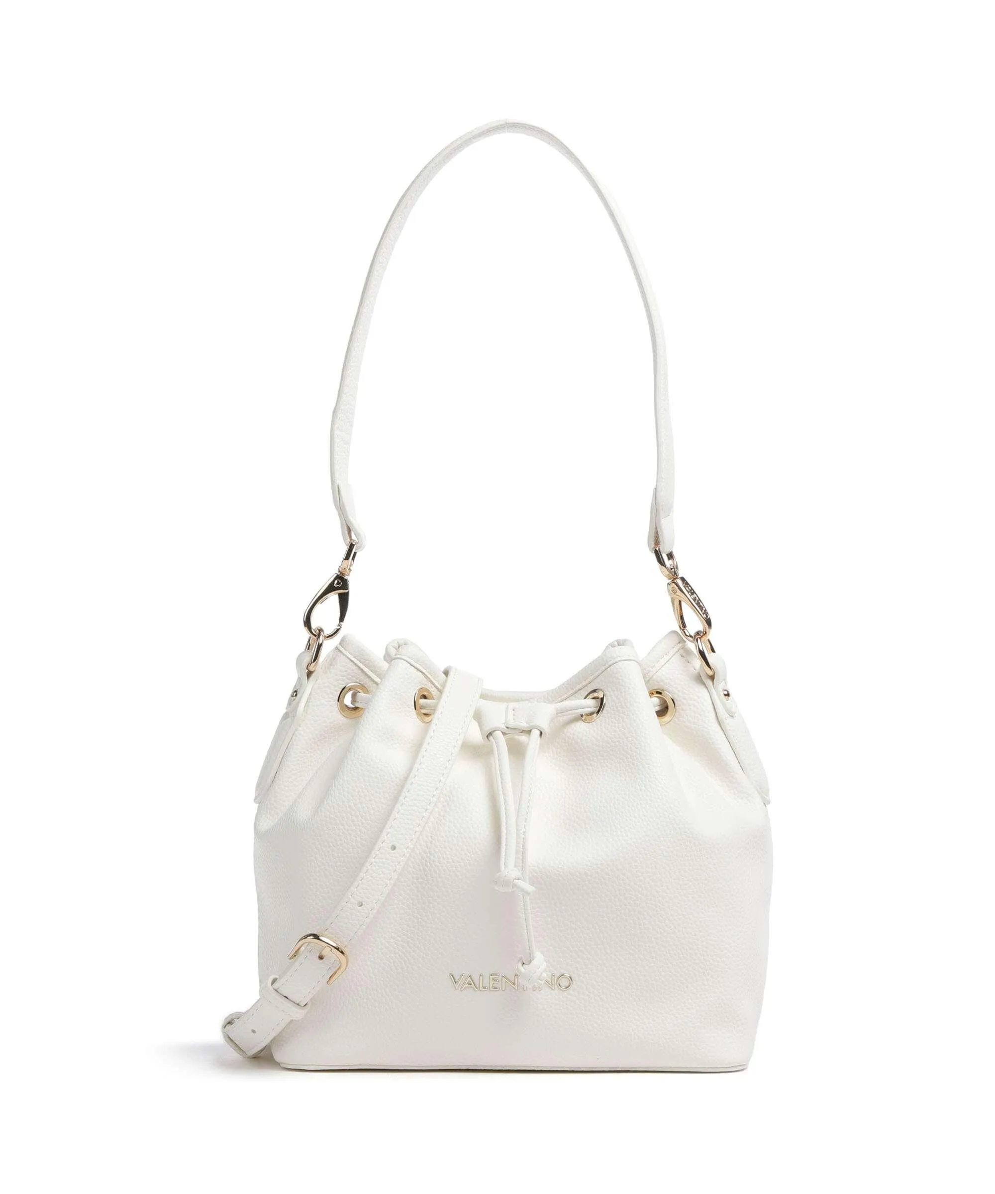  Valentino Bags Brixton Borsa a secchiello pelle sintetica bianco  