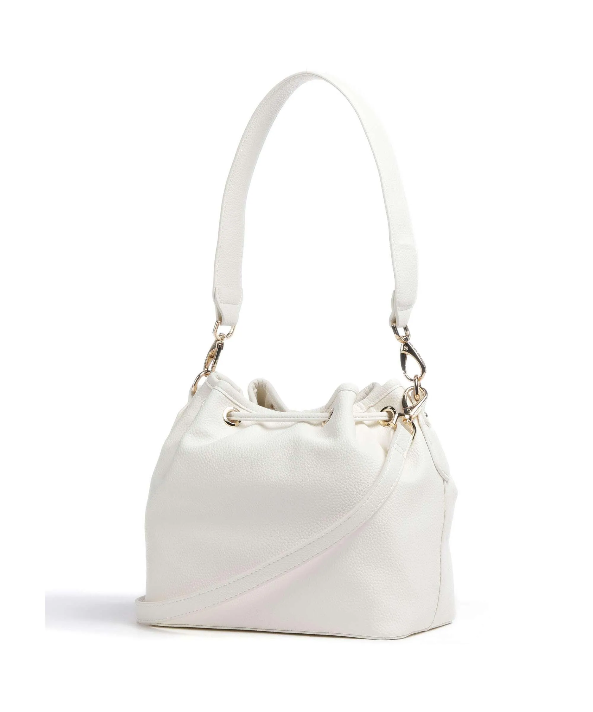  Valentino Bags Brixton Borsa a secchiello pelle sintetica bianco  