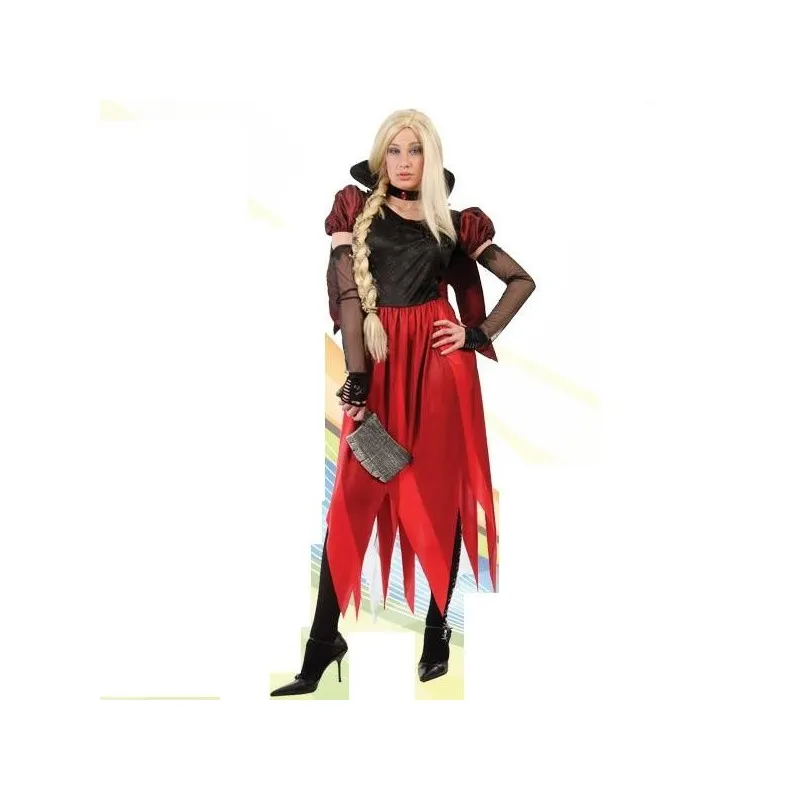 VESTITO PERVERSA ADULTA BRUJA MALA TAGLIA UNICA CARNEVALE-HALLOWEEN